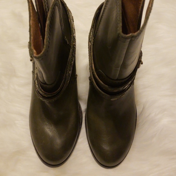 NWOT FOSSIL BOOTS GREEN SIZE 8.5 - Picture 3 of 5
